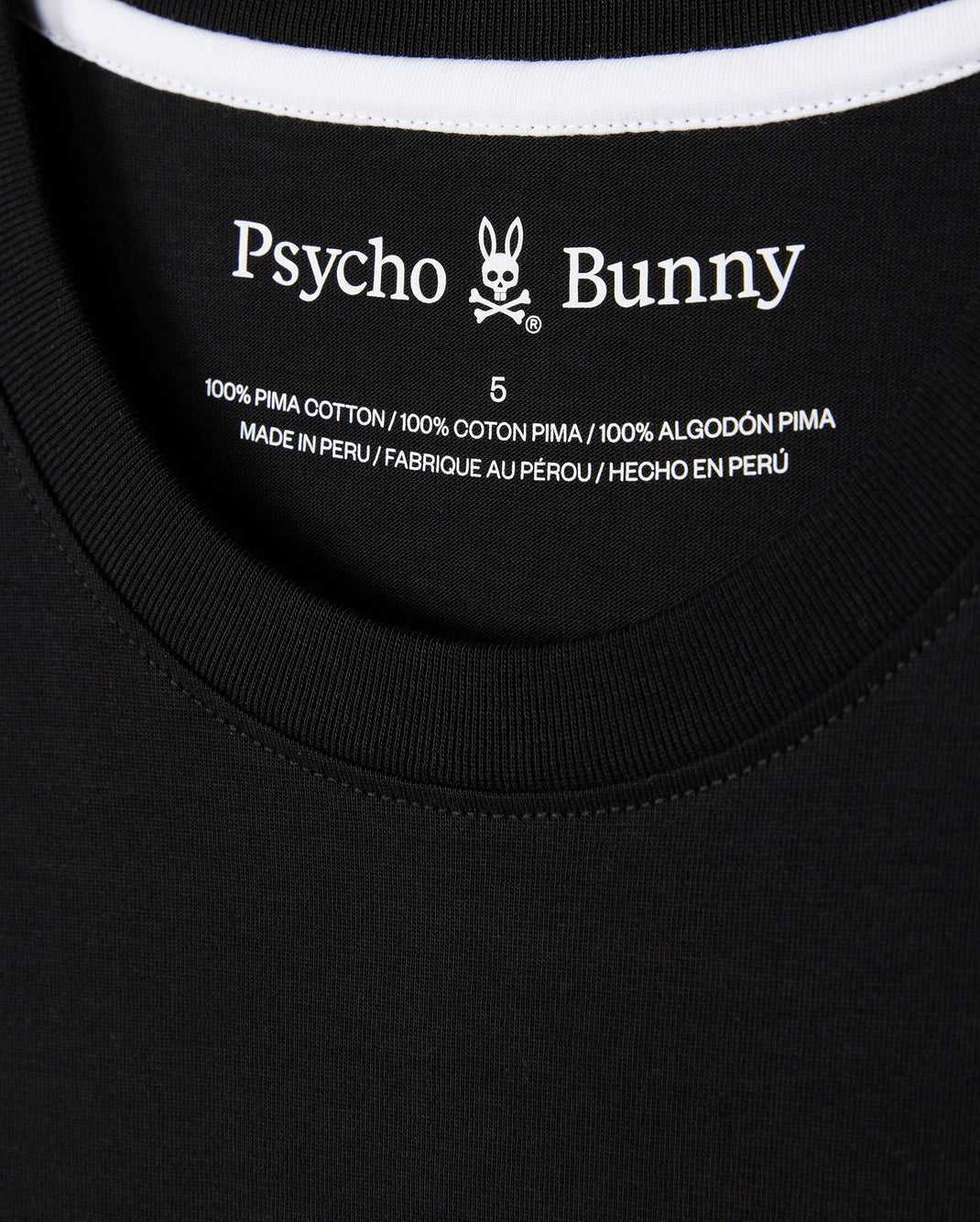 Tees Psycho Bunny Boston Graphic Tee Noir Homme | XSI-64014608